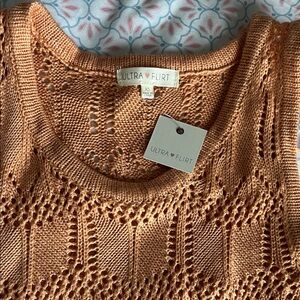 Ultra Flirt Women's Sweater in Soft Orange